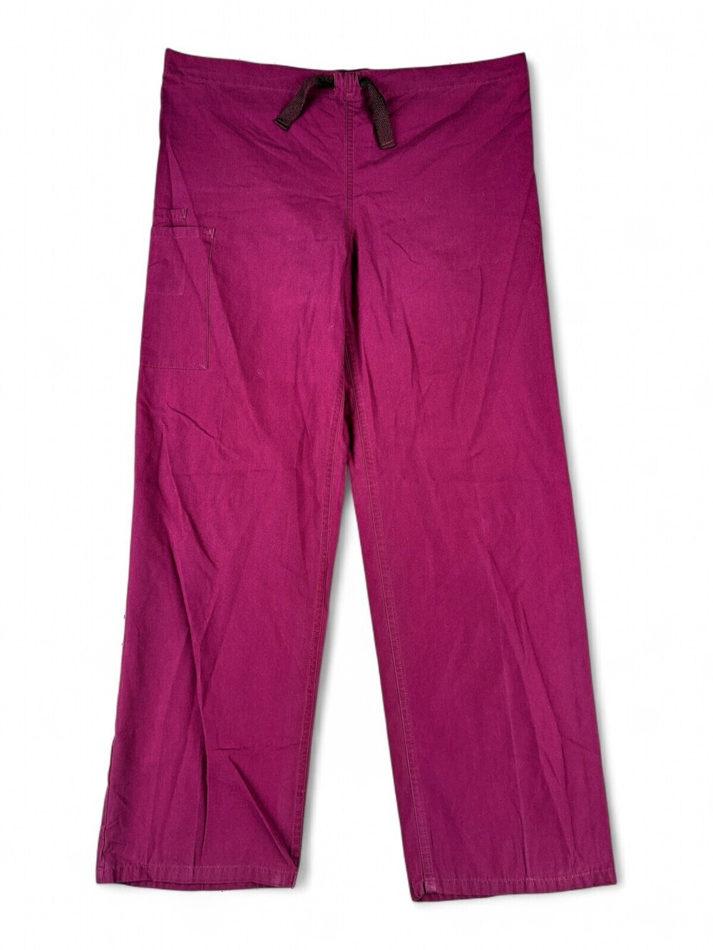 Cherokee Workwear Women's Drawstring Scrub Pants S Burgundy